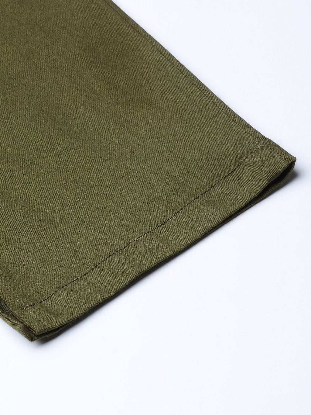 Jompers Women Olive Green Smart Slim Fit Solid Regular Trousers - Distacart