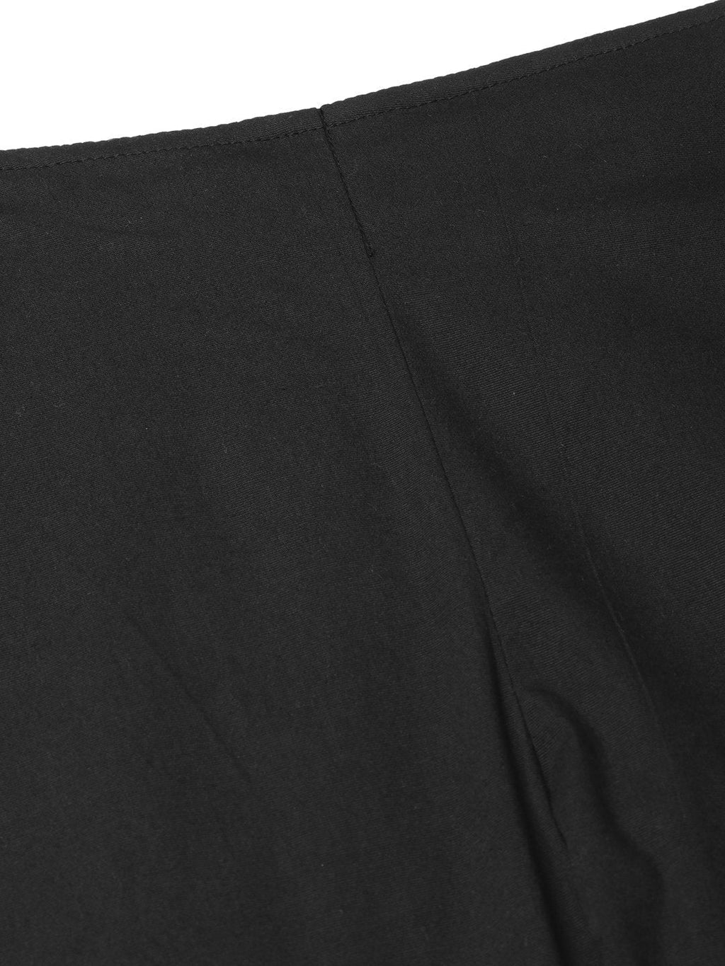 Jompers Women Black Smart Slim Fit Solid Bottom Flared Trousers - Distacart