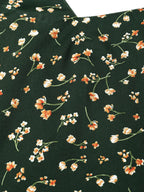 Jompers Women Green & Brown Printed A-Line Top - Distacart
