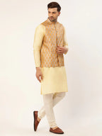 Jompers Men's Silver Self-Designed Waistcoat