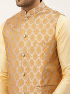 Jompers Men's Silver Self-Designed Waistcoat