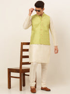 Jompers Men's Embroidered Waistcoat - Green