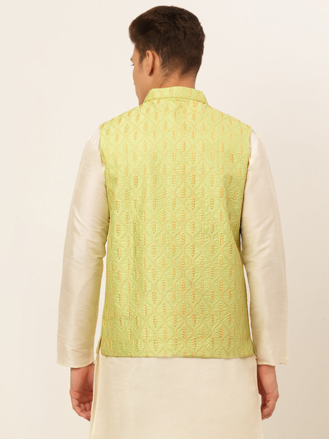 Jompers Men's Embroidered Waistcoat - Green