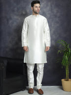 Jompers Men's embroidered and sequins Nehru Jacket - Grey