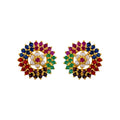 J Pearls Multi Colour Studs - Real Pearl Jewelry - Distacart