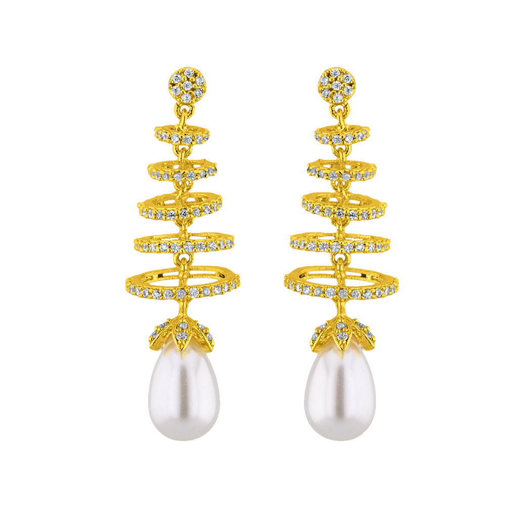 J Pearls Alluring Pearl Earrings - Real Pearl Jewelry - Distacart