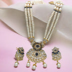 J Pearls Heena 3 Lines Rani Haar Necklace