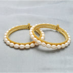 J Pearls Elegant Pearl Bangles - Distacart