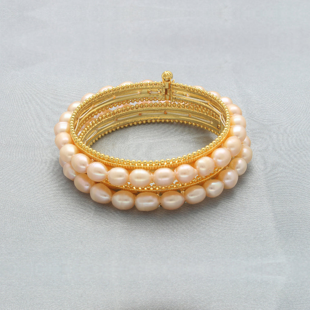J Pearls Classique Pearl Bangles - Distacart