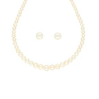 J Pearls Single Line Round Pearl Necklace - Real Pearl Jewelry - Distacart