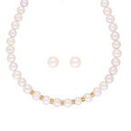J Pearls Simple Pearl Set - Real Pearl Jewelry - Distacart