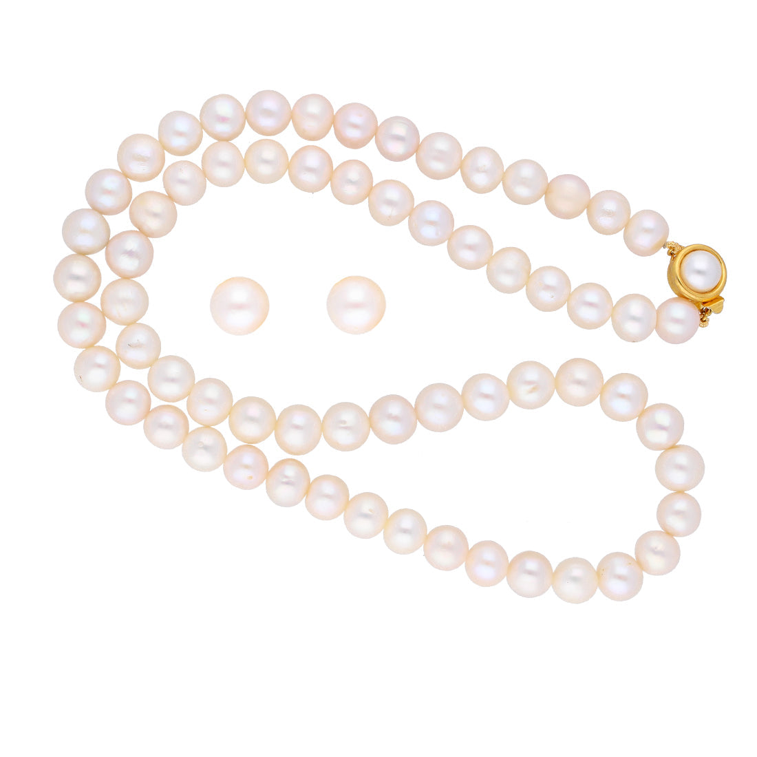 J Pearls Round Pearl Necklace - Real Pearl Jewelry - Distacart