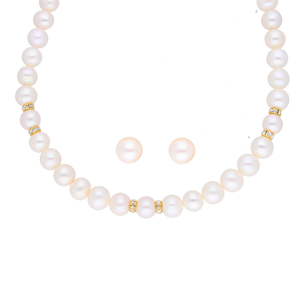 J Pearls Charming Pearl Necklace - Real Pearl Jewelry - Distacart
