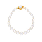 J Pearls White Charm Pearl Bracelet - Real Pearl Jewelry - Distacart
