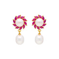 J Pearls Dhriti Pearl Earrings - Real Pearl Jewelry - Distacart