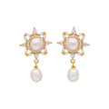 J Pearls Ferna Pearl Earrings - Real Pearl Jewelry - Distacart