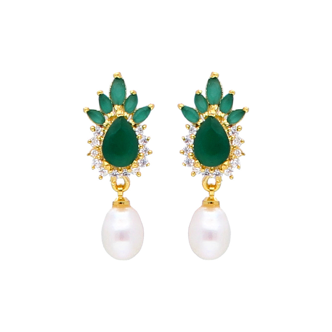 J Pearls Dome Pearl Earrings - Real Pearl Jewelry - Distacart