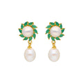 J Pearls Richa Pearl Earrings - Real Pearl Jewelry - Distacart
