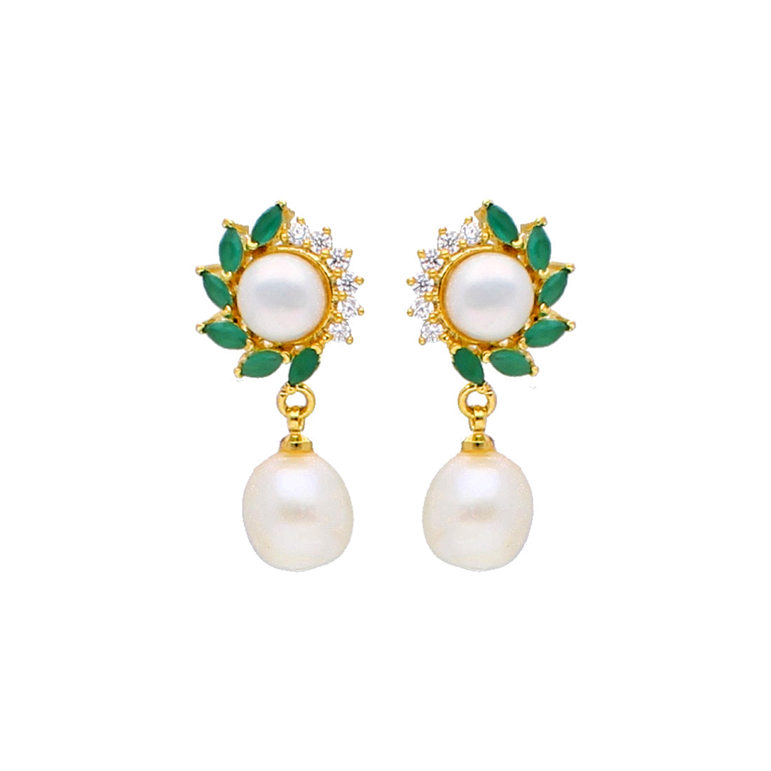 J Pearls Ruhi Pearl Earrings - Real Pearl Jewelry - Distacart