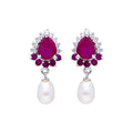 J Pearls Dora Pearl Earrings - Real Pearl Jewelry - Distacart