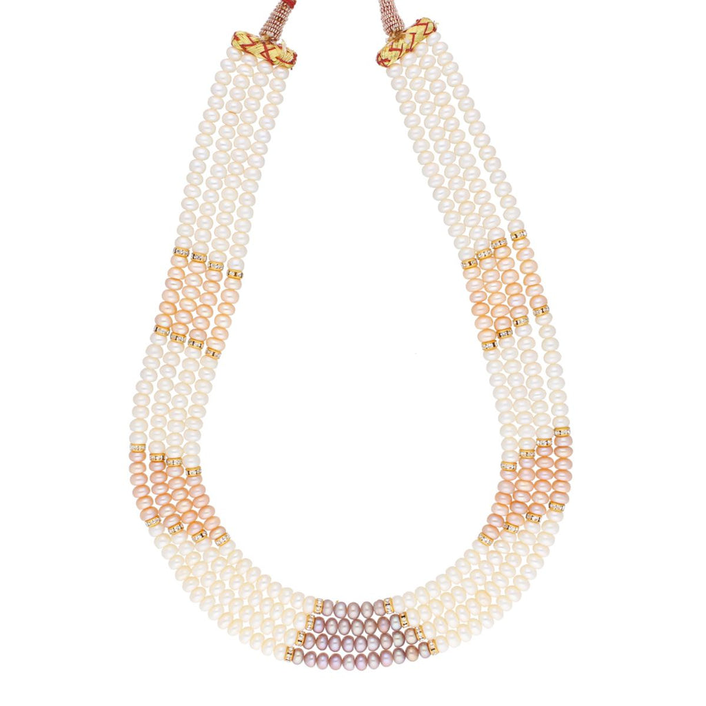 J Pearls 4 Line Pearl Set - Real Pearl Jewelry - Distacart