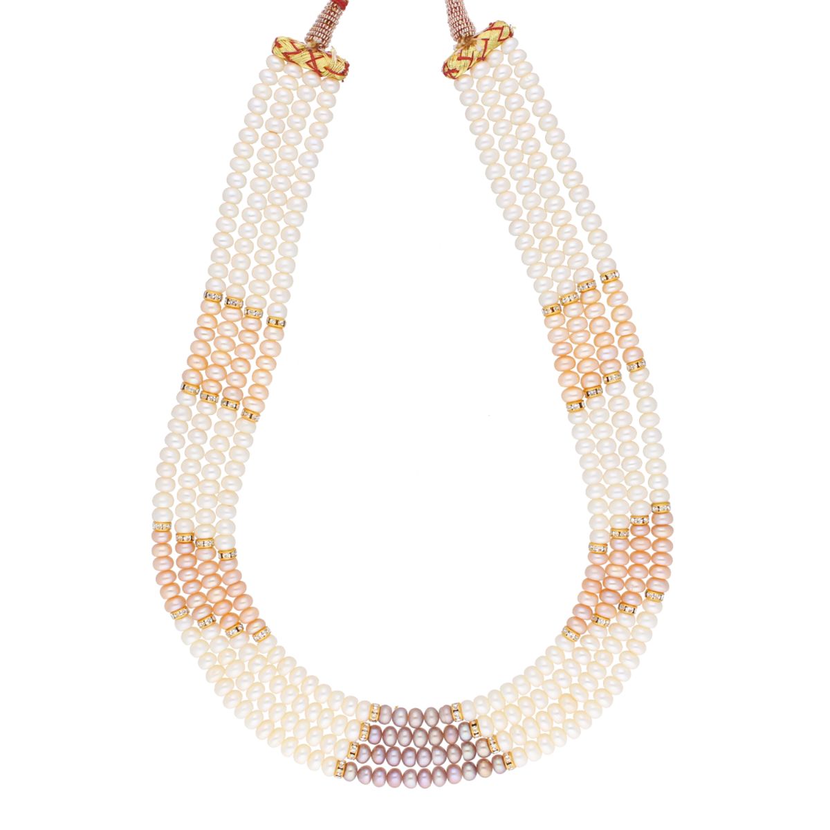 J Pearls 4 Line Pearl Set - Real Pearl Jewelry - Distacart