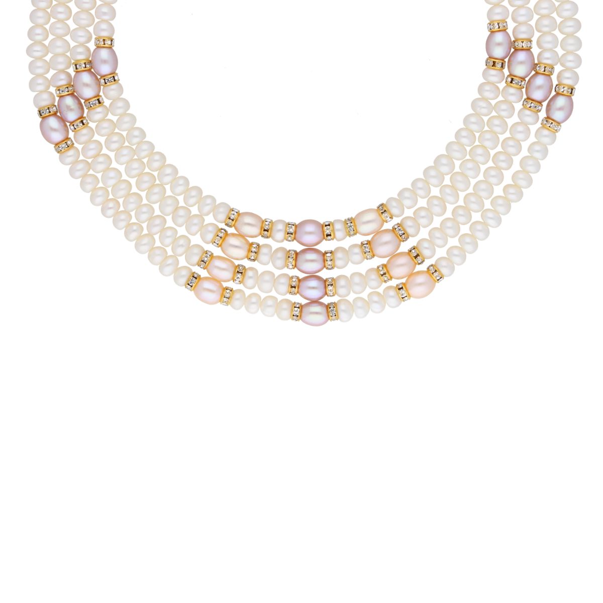 J Pearls 4 Line 4-5Mm Oval Pearl Set - Real Pearl Jewelry - Distacart