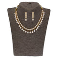 J Pearls Shine Stone Pearl Necklace - Real Pearl Jewelry - Distacart