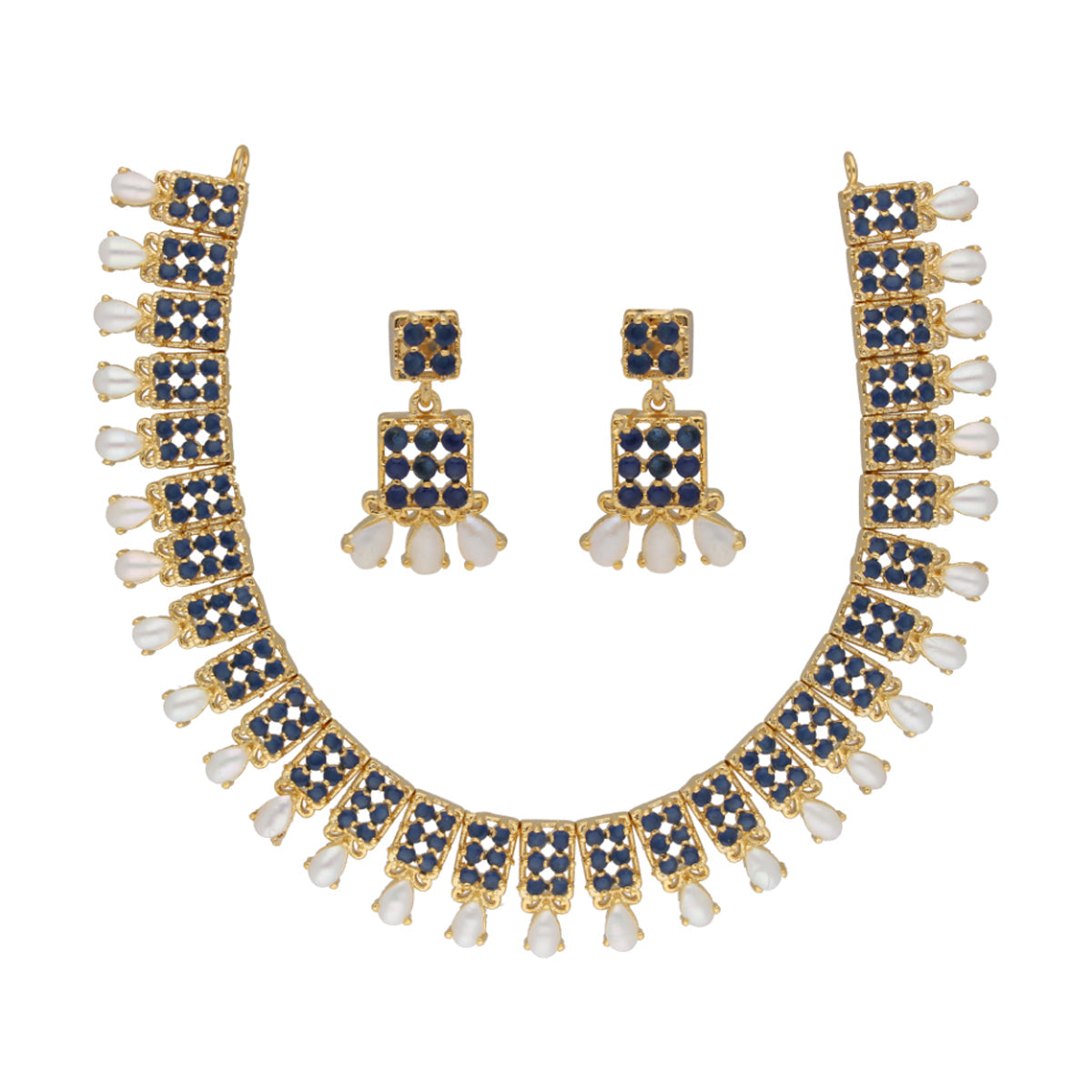 J Pearls Floral Pearl Necklace - Real Pearl Jewelry - Distacart