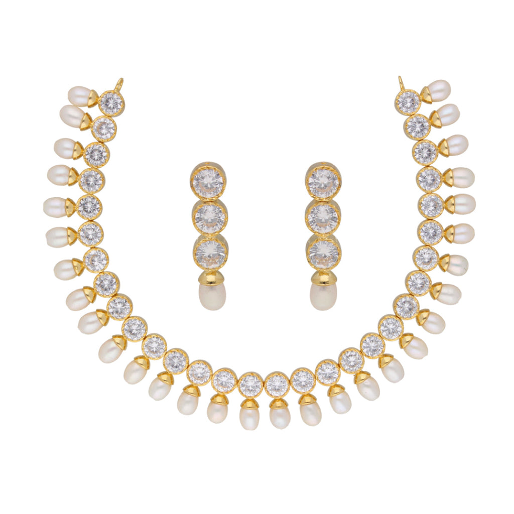 J Pearls Charming Pearl Necklace - Real Pearl Jewelry - Distacart