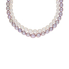 J Pearls Pahal 2 Lines Pearl Necklace Set - Real Pearl Jewelry - Distacart