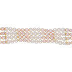 J Pearls Jabala 4 Lines Pearl Choker - Real Pearl Jewelry - Distacart
