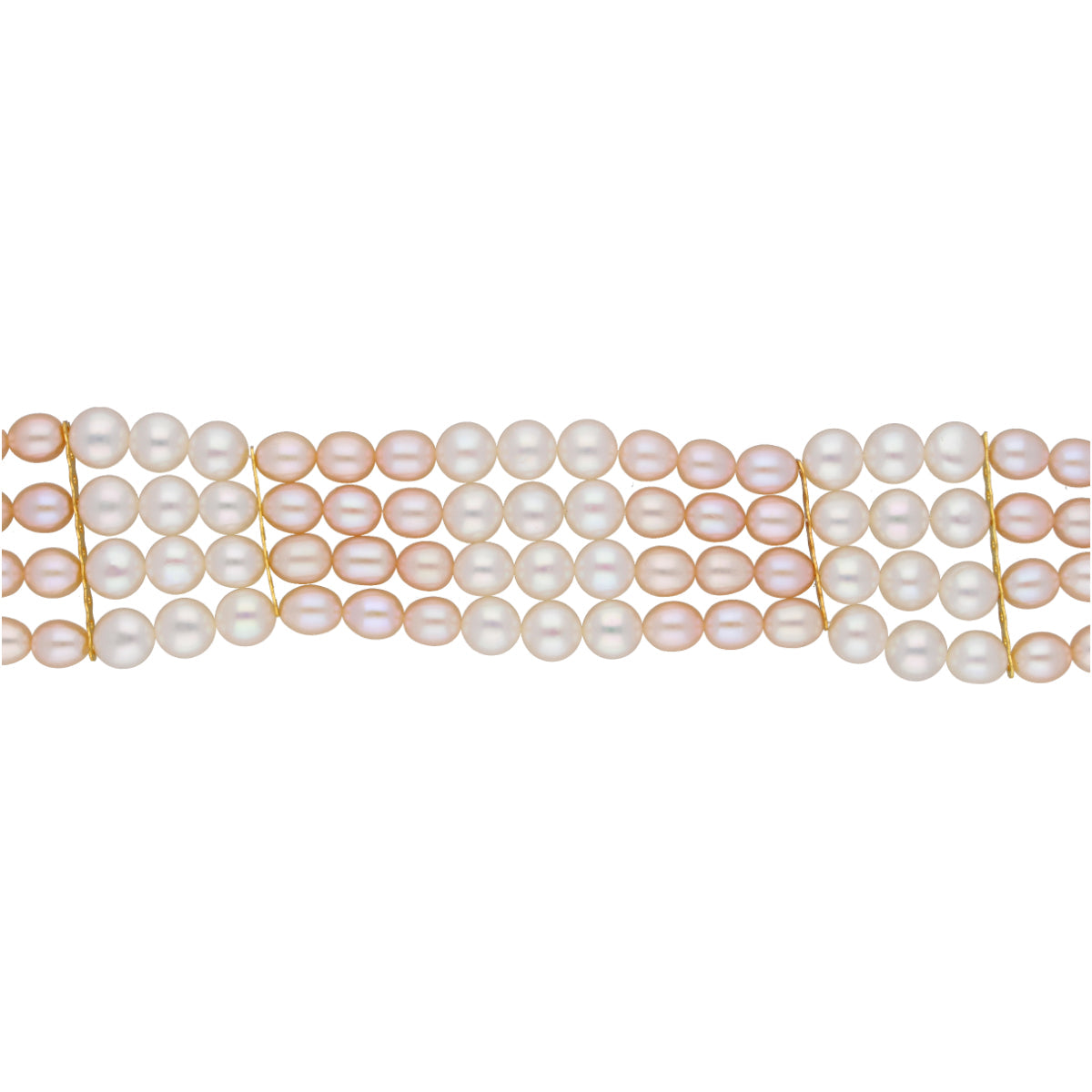 J Pearls Jabala 4 Lines Pearl Choker - Real Pearl Jewelry - Distacart