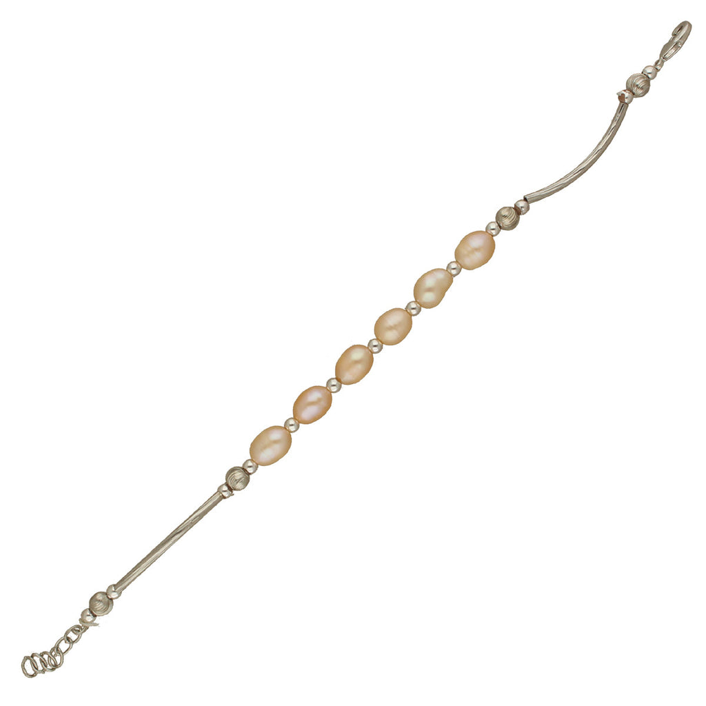J Pearls Zivah 1 Line Pearl Bracelet - Distacart