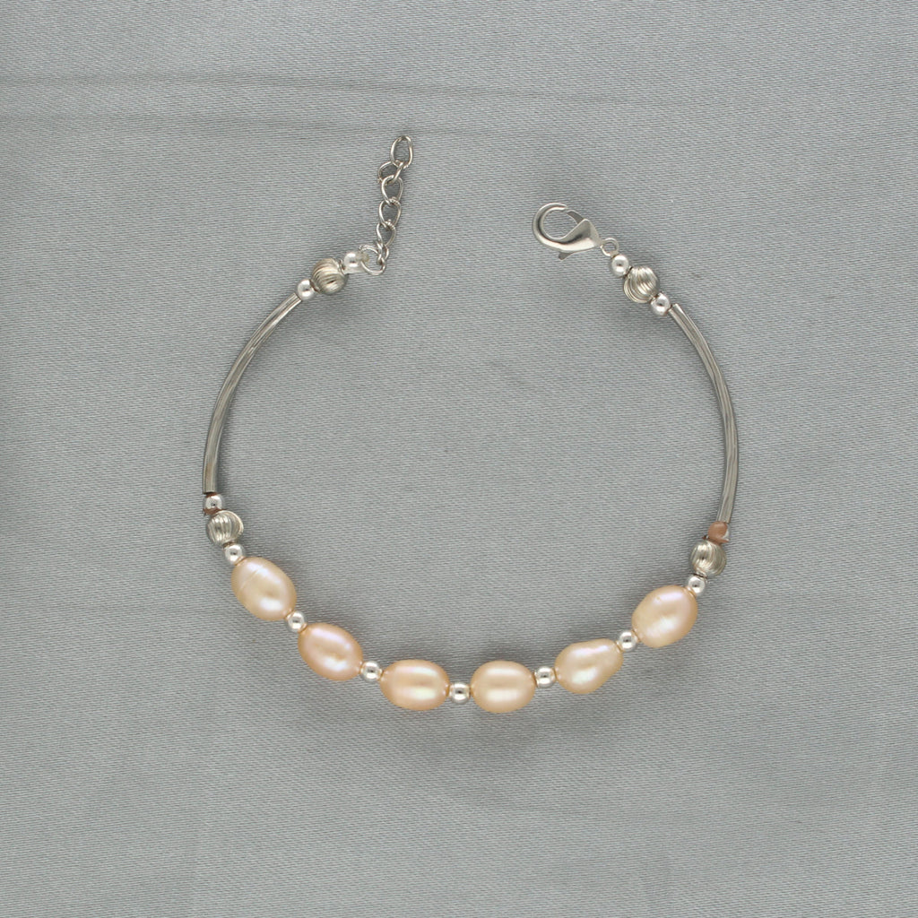 J Pearls Zivah 1 Line Pearl Bracelet - Distacart