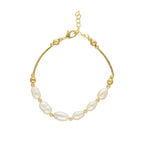 J Pearls Zenia 1 Line Pearl Bracelet - Distacart