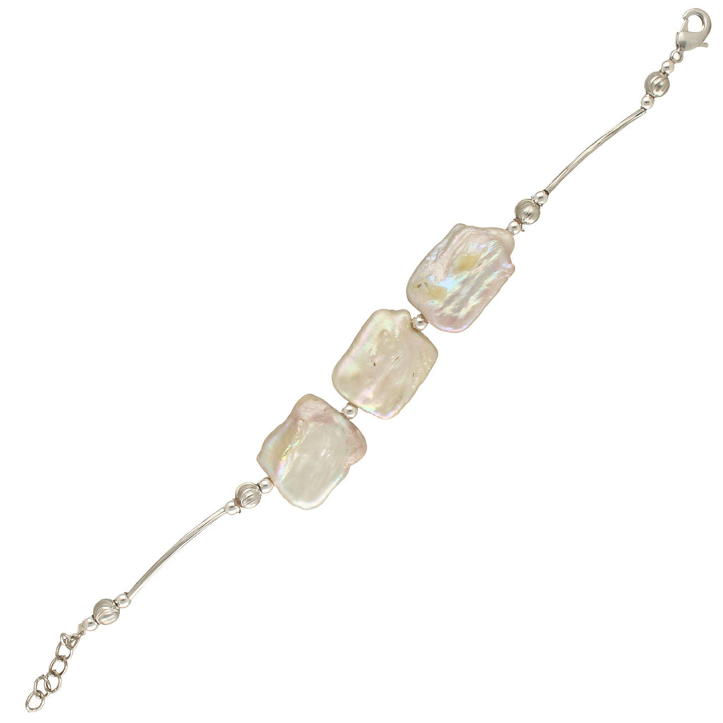 J Pearls Zarna 1 Line Pearl Bracelet - Distacart