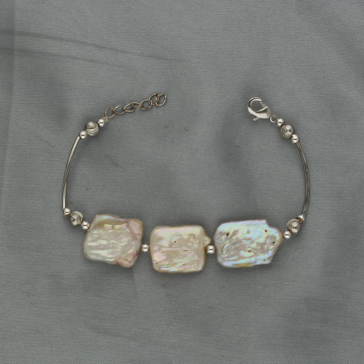 J Pearls Zarna 1 Line Pearl Bracelet - Distacart