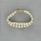 J Pearls Zaida 2 Lines Pearl Bracelet - Distacart