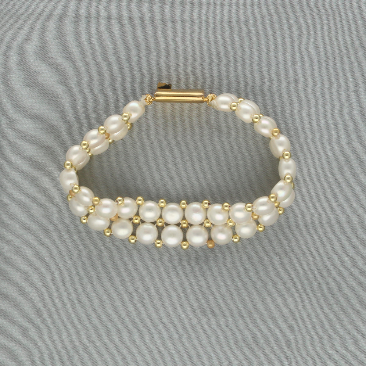 J Pearls Zaida 2 Lines Pearl Bracelet - Distacart