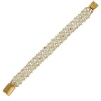 J Pearls Zaida 2 Lines Pearl Bracelet - Distacart