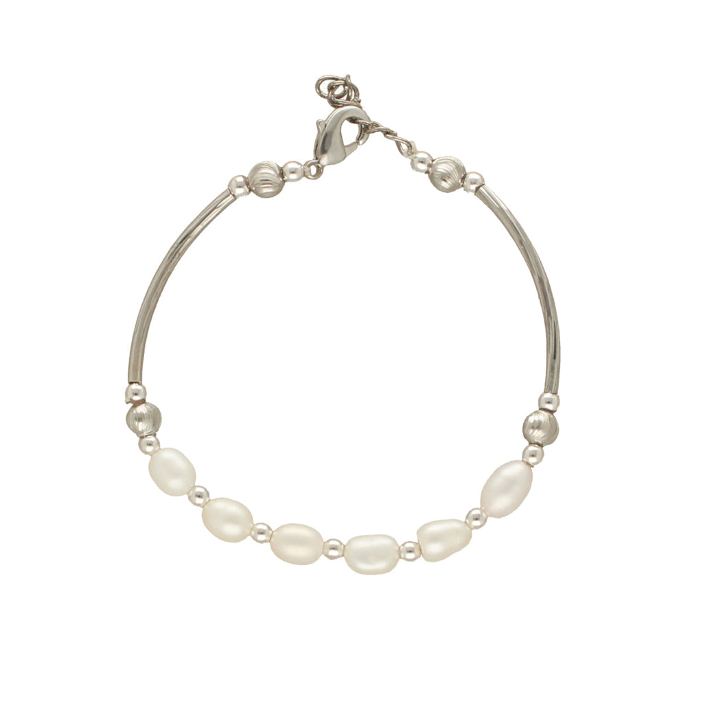 J Pearls Unique 1 Line Pearl Bracelet - Distacart