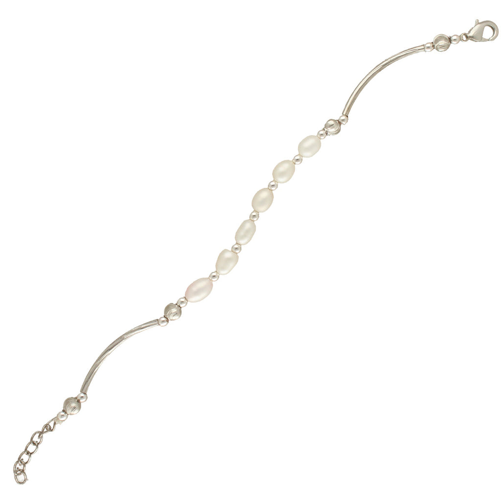 J Pearls Unique 1 Line Pearl Bracelet - Distacart