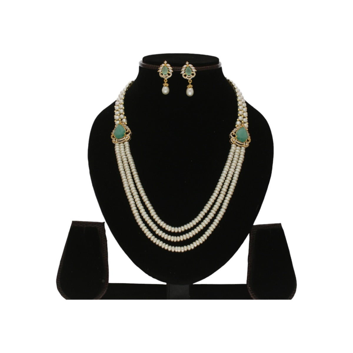J Pearls Cherry 3 Lines Pearl Necklace