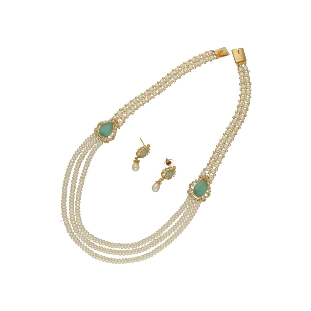 J Pearls Cherry 3 Lines Pearl Necklace