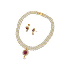 J Pearls Falak 2 Lines Pearl Necklace
