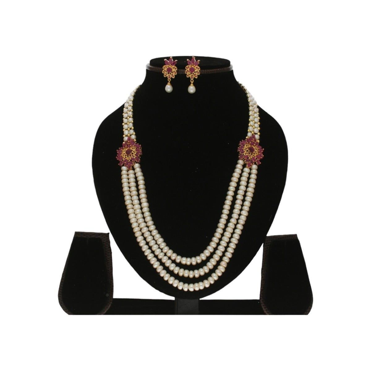 J Pearls Fani 3 Lines Pearl Necklace