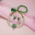 J Pearls 2 String White Pearl Choker