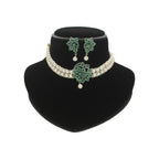J Pearls 2 String White Pearl Choker