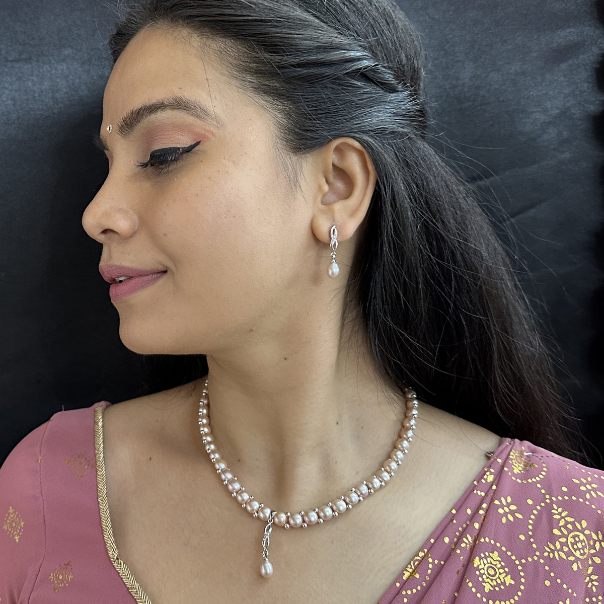 J Pearls Fenny 1 Line Pearl Necklace
